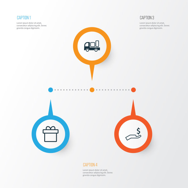 电子商务图标集收集交付图片下载