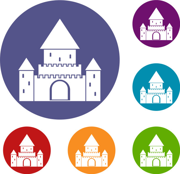 齐伦城堡瑞士图标集图片下载