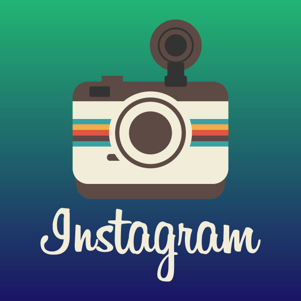 Instagram logo背景图片图片下载