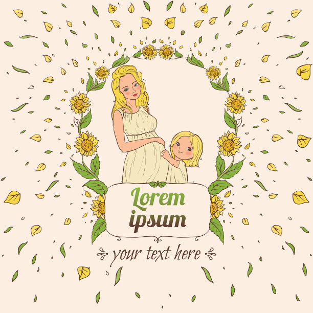 有孩子的孕妇图片下载