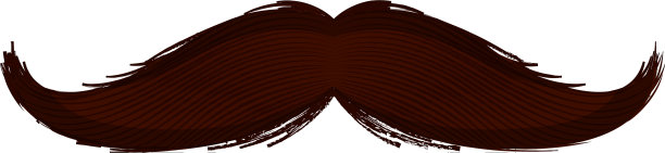 孤立的胡子图标图片下载