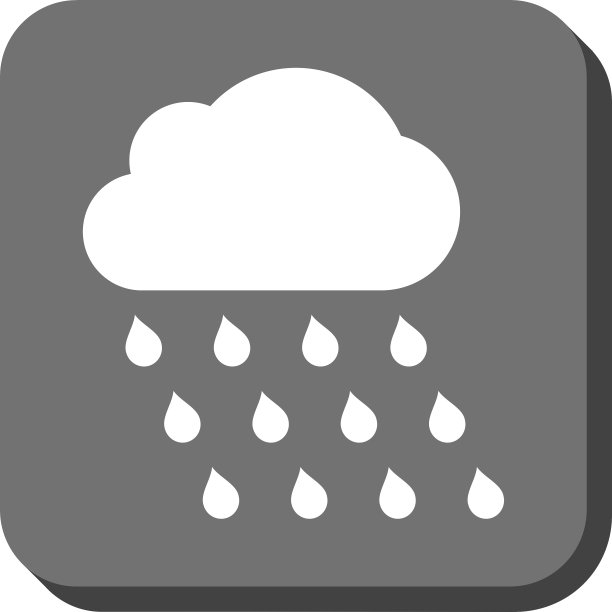 雨云圆形方形图标图片下载