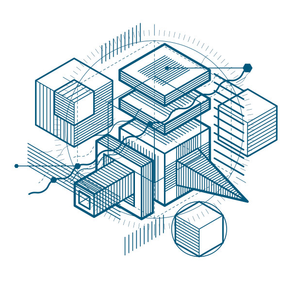 等距抽象背景与线性图片下载