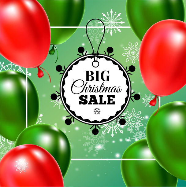圣诞节销售横幅图片下载