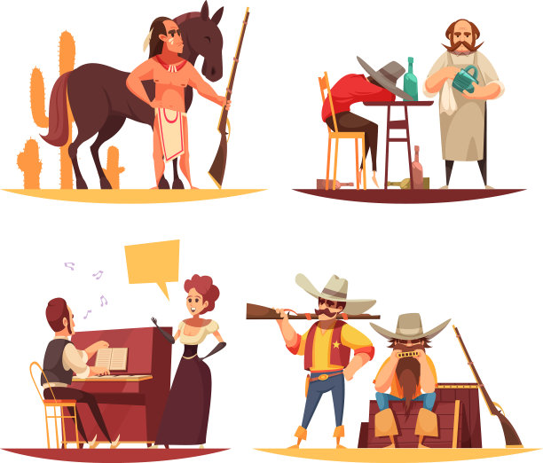 狂野西部设计理念图片下载