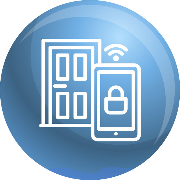 智能门图标轮廓风格图片下载