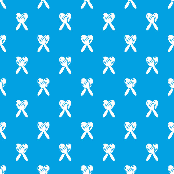 墨西哥沙球图案无缝蓝色图片下载