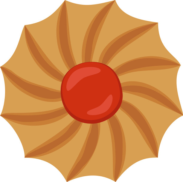 漩涡饼干图标扁平化风格图片下载