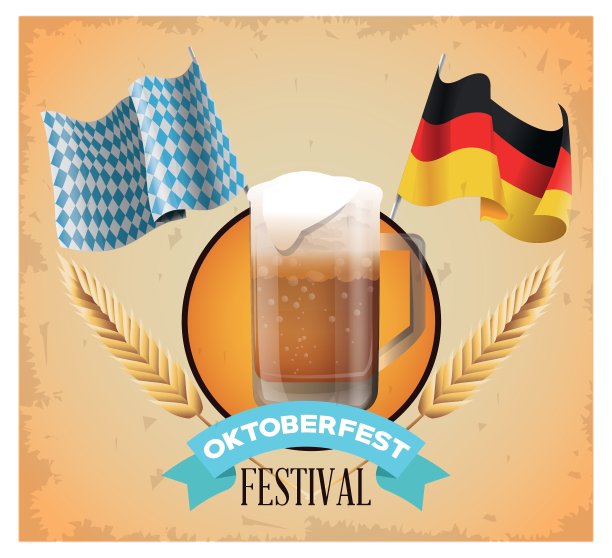 啤酒节庆祝德国设计图片下载