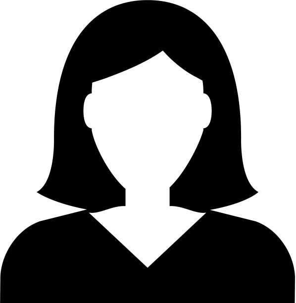 女商人角色头像扁平图标图片下载