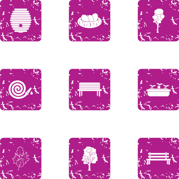 私人公园图标设置垃圾摇滚风格图片下载