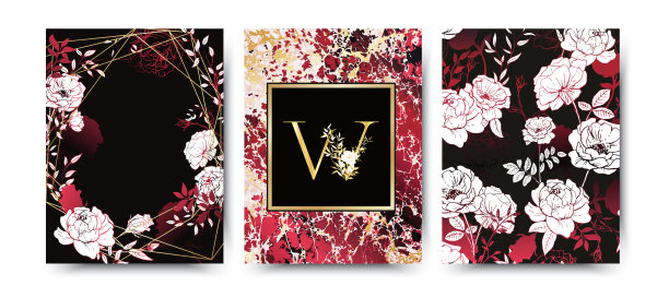 宣传册卡背景封面婚礼图片下载