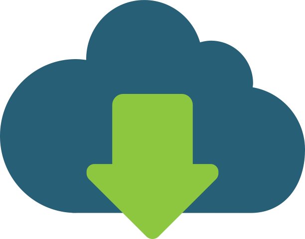 云计算孤立图标图片下载