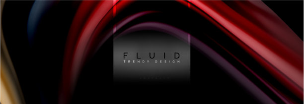 流体颜色抽象背景彩色海报图片下载