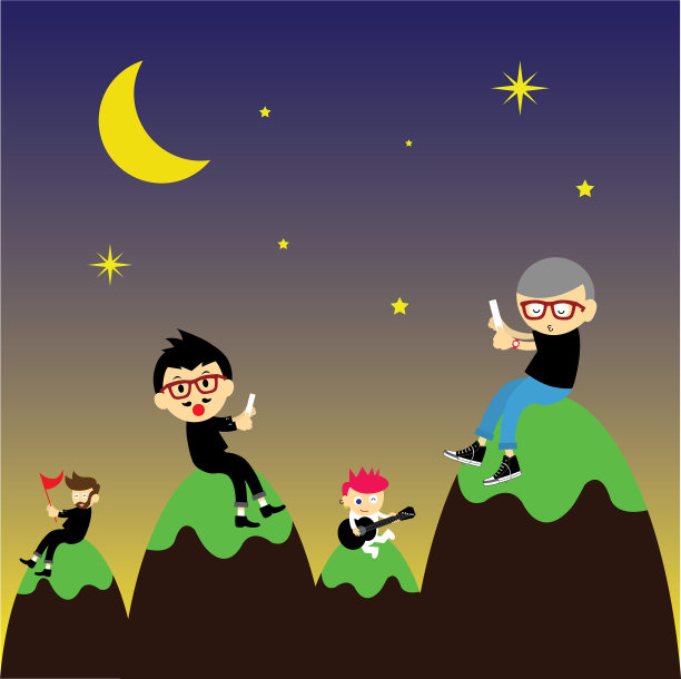 科技与通讯卡通风格图片下载