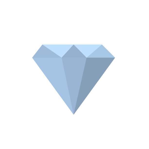 宝石石在情人节平上白图片下载