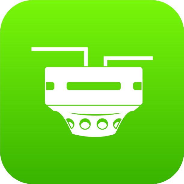 显示器插座图标数字绿色图片下载