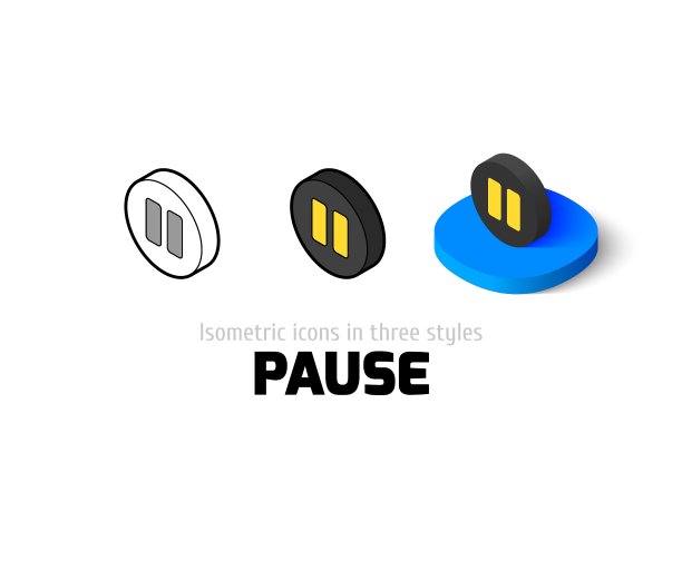 不同风格的暂停图标图片下载