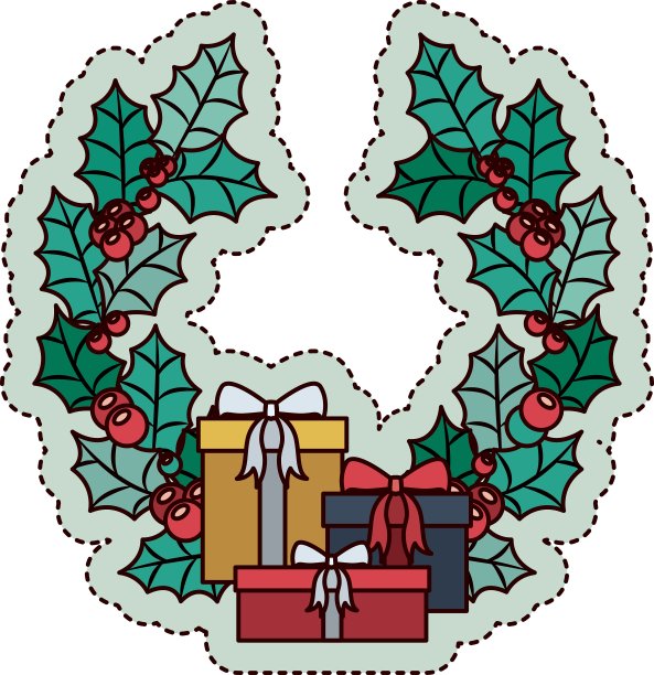 圣诞礼物设计快乐图片下载