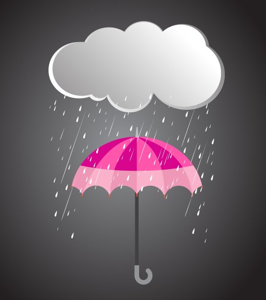 雨天雨天雨伞图片下载