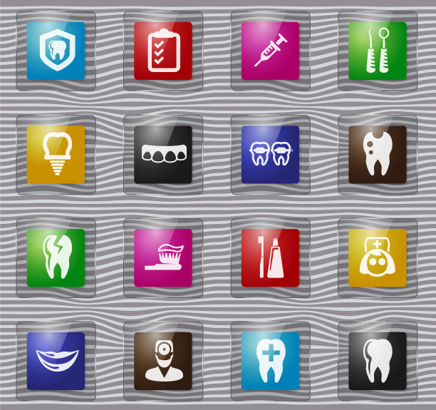 牙科玻璃图示套装图片下载