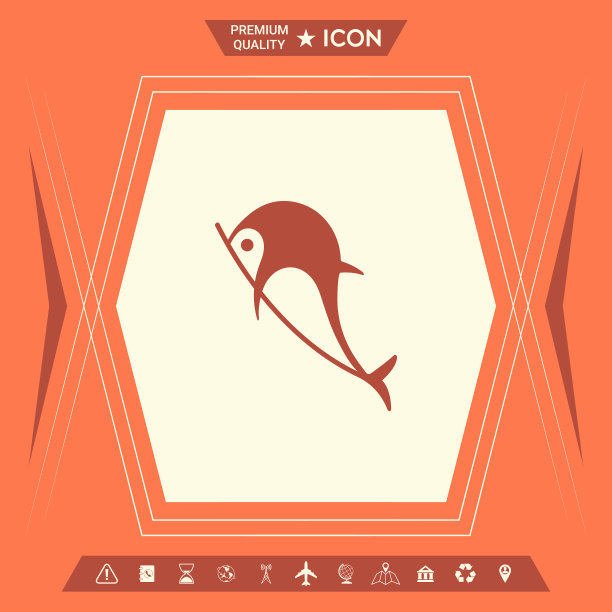 海豚象征图标图片下载