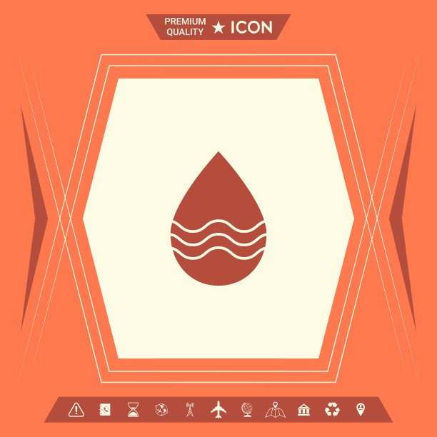 带波浪的拖放图标图片下载