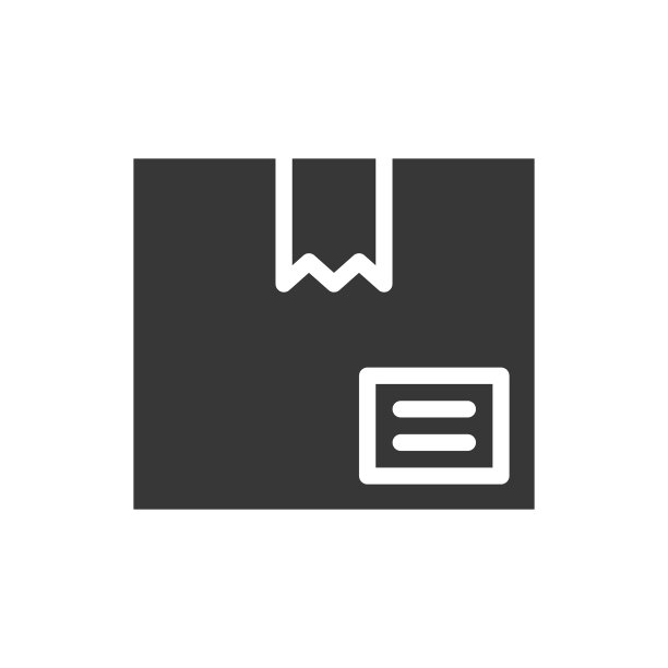 关闭盒子运输和交付概念字形集图片下载