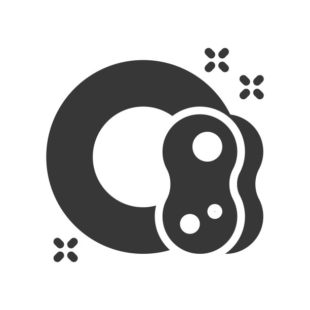 盘子和海绵清洁服务相关图标图片下载