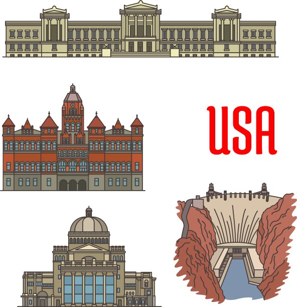 美国著名的旅游景点图片下载