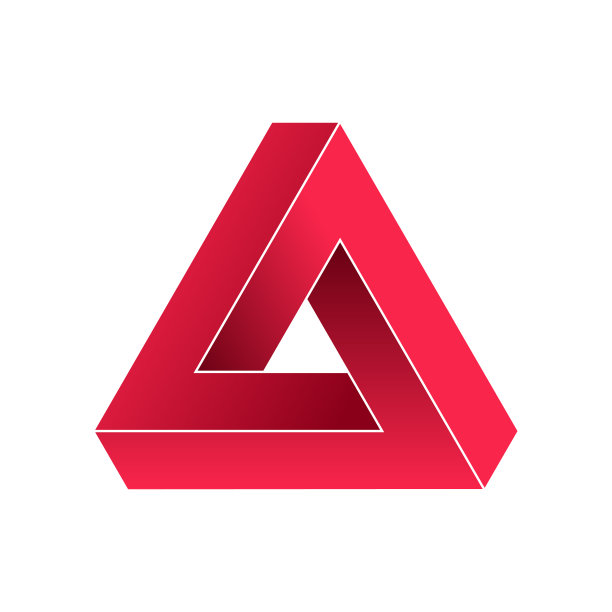 抽象不可能的三角形图片下载