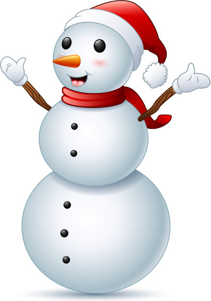 快乐的圣诞雪人图片下载