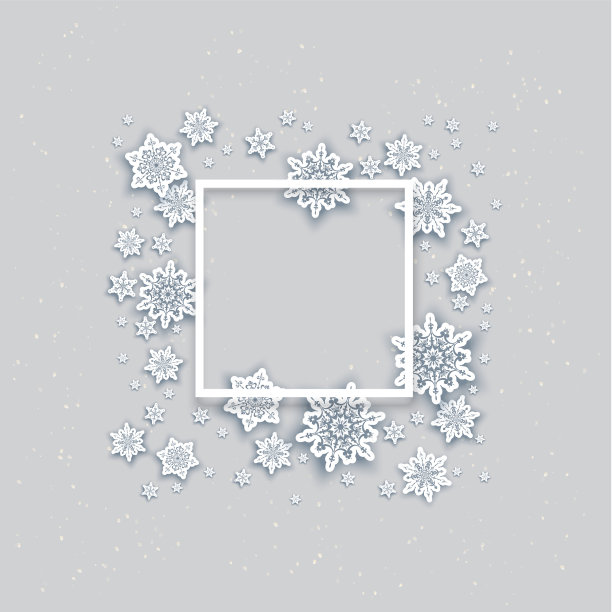 雪假日框架图片下载