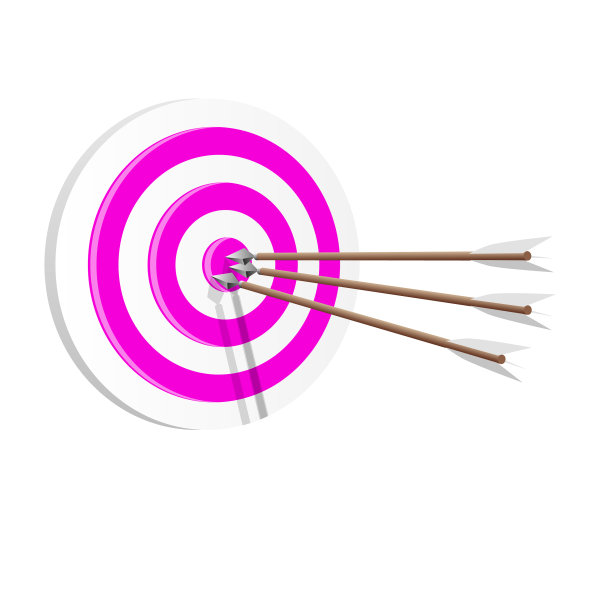 目标图标艺术网络成功的商业概念图片下载