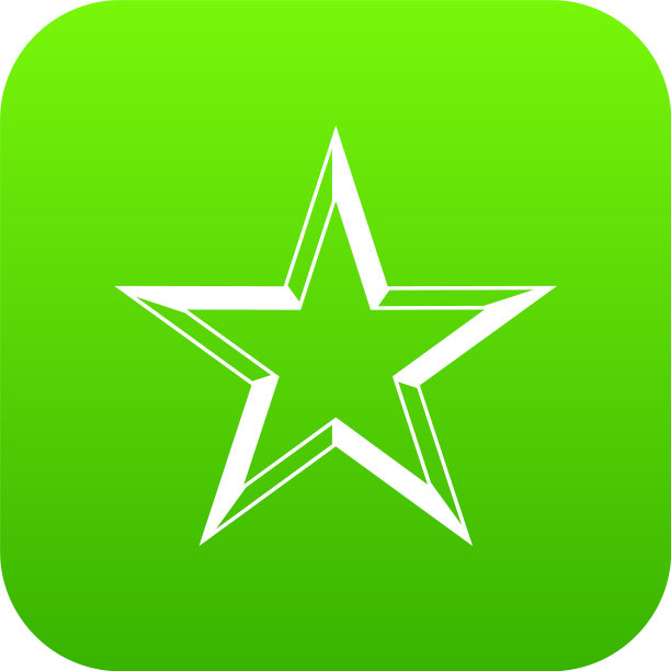 明星图标数字绿色图片下载