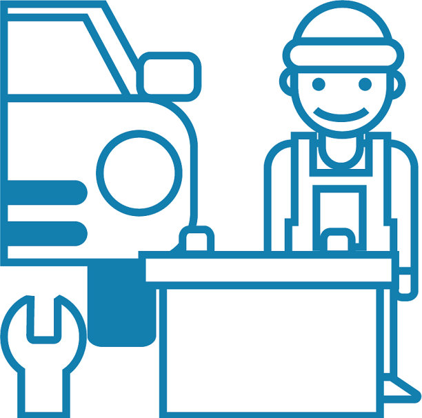 汽车修理直线图标概念汽车修理线图片下载