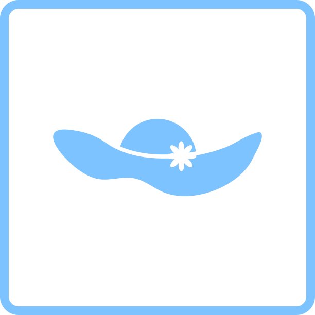 优雅女人帽子图标图片下载