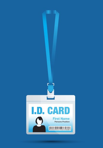 身份证女人蓝色图片下载