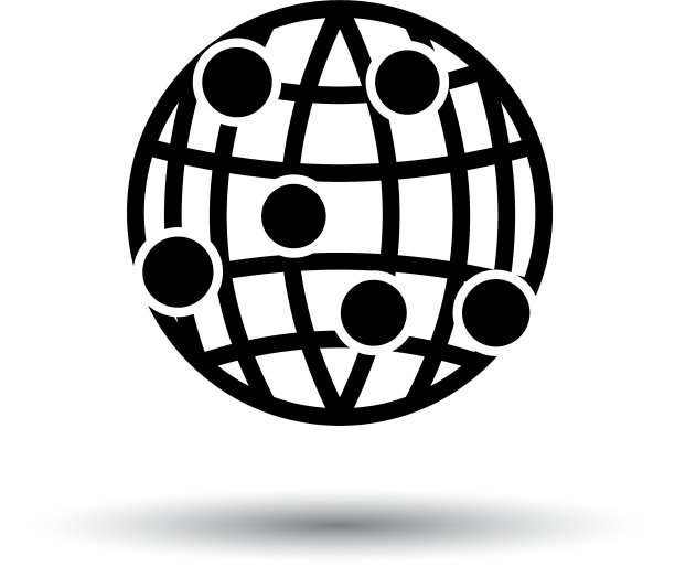 地球连接点图标图片下载