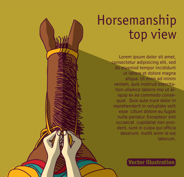 骑术阴影骑马平顶视图图片下载