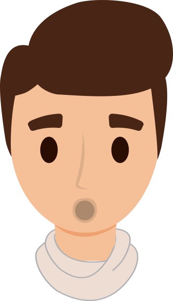 男性角色孤立图片下载