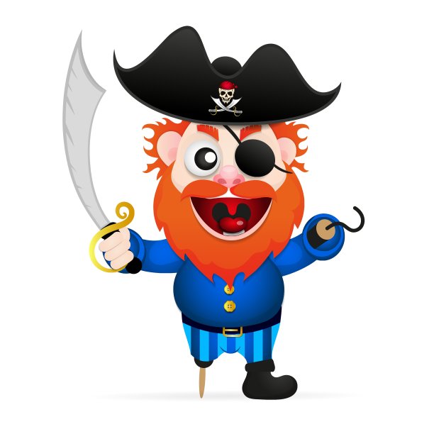卡通有趣的海盗图片下载