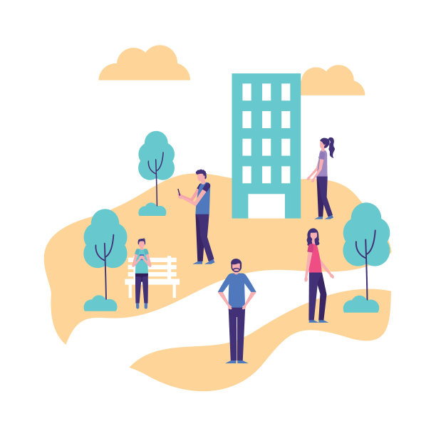 社区的人活动图片下载