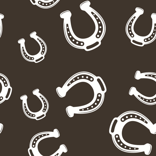 马蹄形无缝图案白上暗图片下载