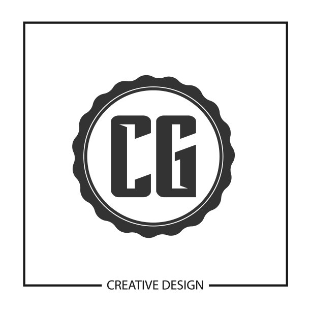 字母CG logo模板设计图片下载