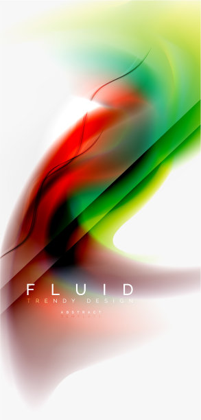 混合液体颜色流动抽象背景图片下载