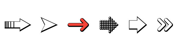 一组黑色箭头箭头图标箭头图标箭头图片下载