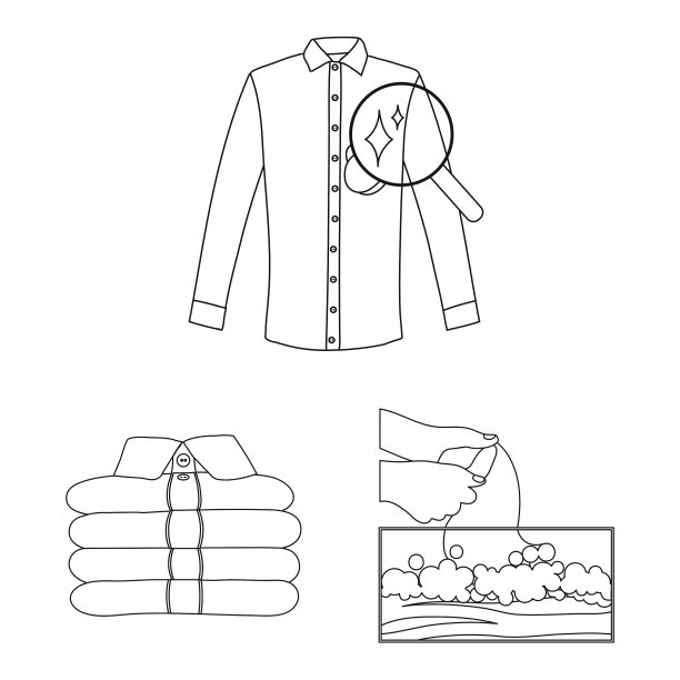 设计的洗衣和清洁图标套图片下载