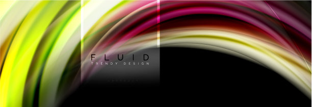 流体颜色抽象背景彩色海报图片下载