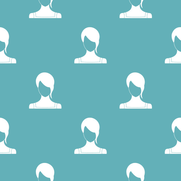 女孩头像图案无缝图片下载